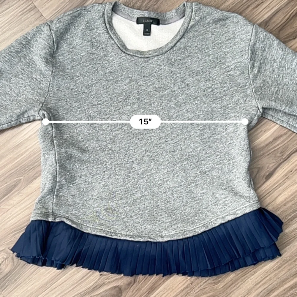 J. Crew ruffle hem pullover‎ sweater